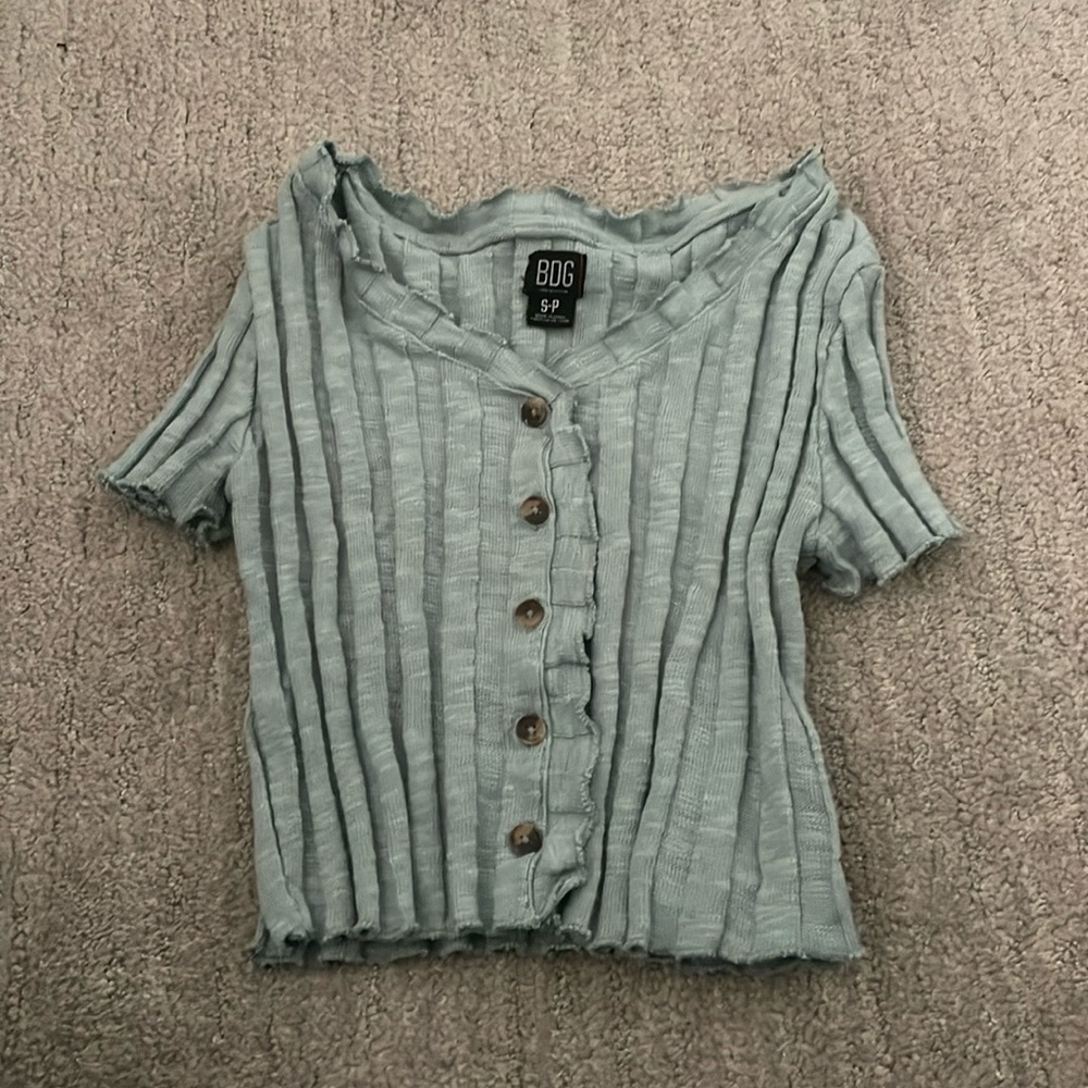 Urban Outfitters Teal Crop Top